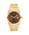 brown with index · link bracelet light yellow gold ionic plated stainless steel