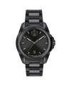 black with index · link bracelet black ionic plated stainless steel