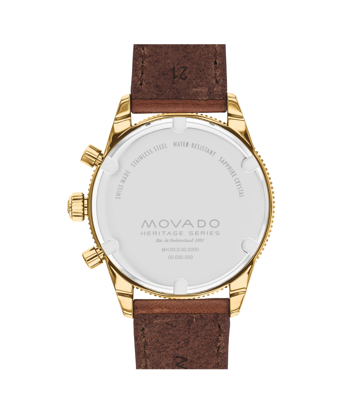 Movado Heritage Calendoplan S Chronograph 3650122 — detail view