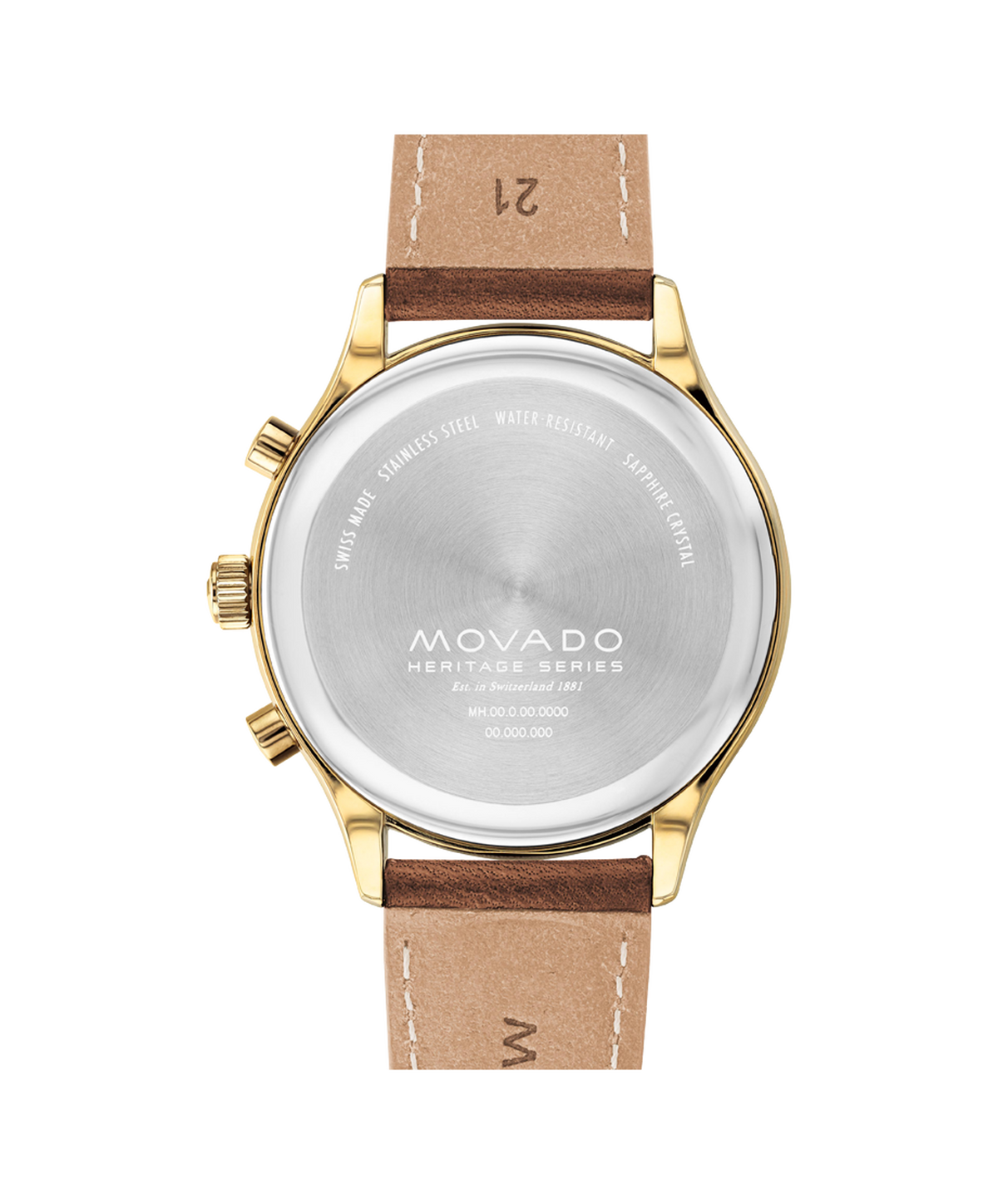 Movado Heritage Calendoplan Chronograph 3650148 — detail view
