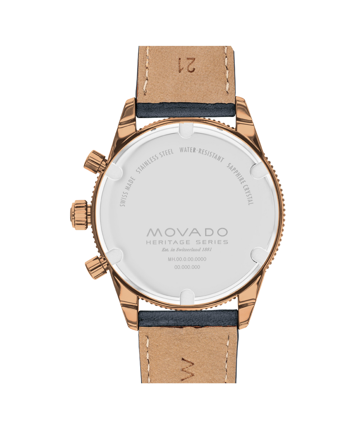 Movado Heritage Calendoplan S Chronograph 3650168 — detail view