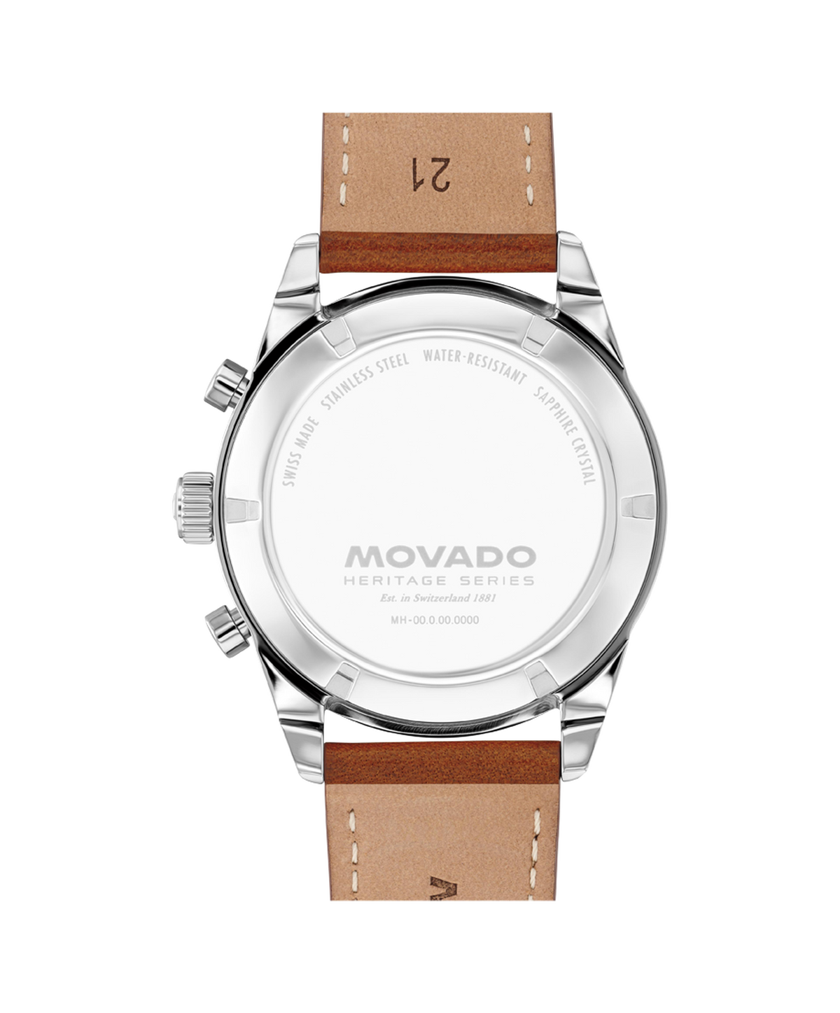 Movado Heritage Calendoplan S Chronograph 3650202 — detail view