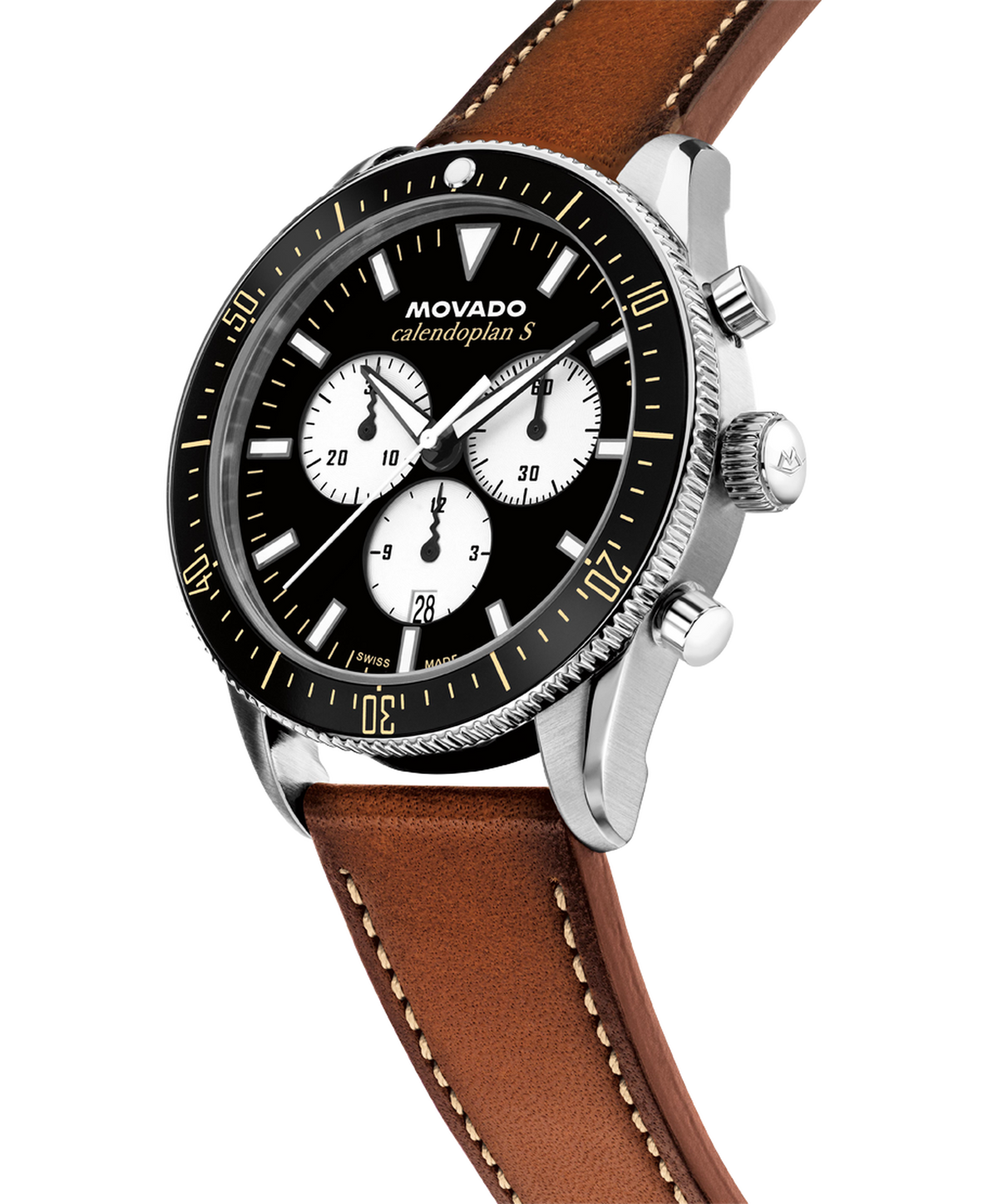Movado Heritage Calendoplan S Chronograph 3650202 — detail view