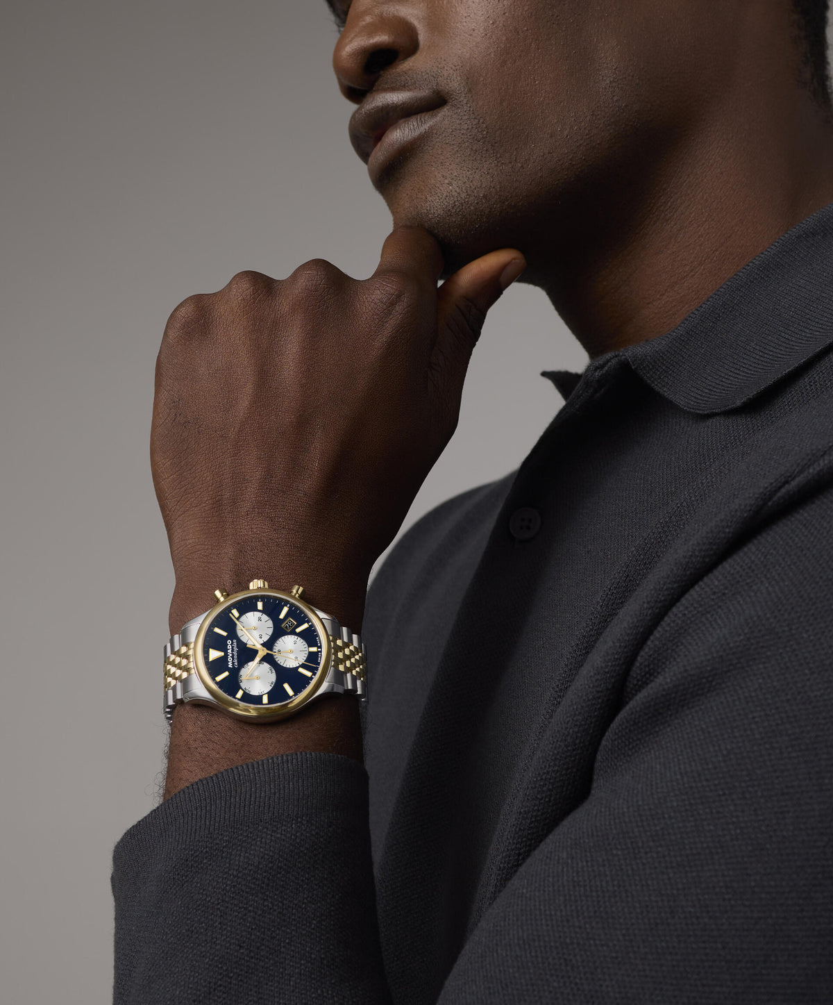 Movado Heritage Calendoplan Chronograph 3650211 — detail view