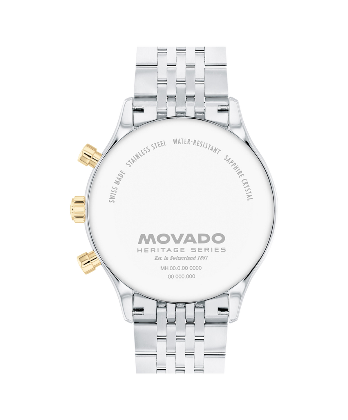 Movado Heritage Calendoplan Chronograph 3650211 — detail view