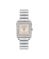 champagne metallic with index with Arabic index · link bracelet stainless steel