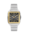 charcoal grey with Arabic index with index · link bracelet stainless steel