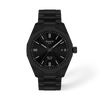 Black dial · Black bracelet