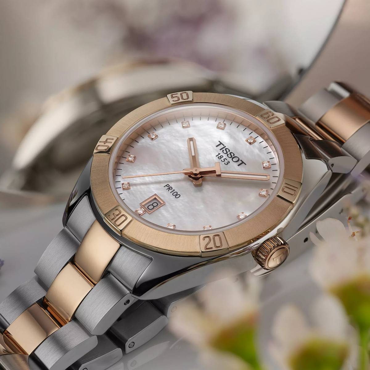 Tissot PR 100 Sport Chic 36mm T101.910.22.116.00 — detail view