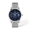 Blue dial · Grey bracelet