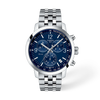 Blue dial · Grey bracelet