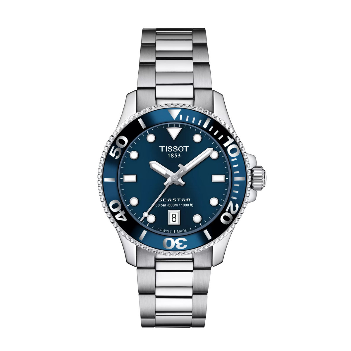 Tissot Seastar 1000 36mm T120.210.11.041.00 — detail view