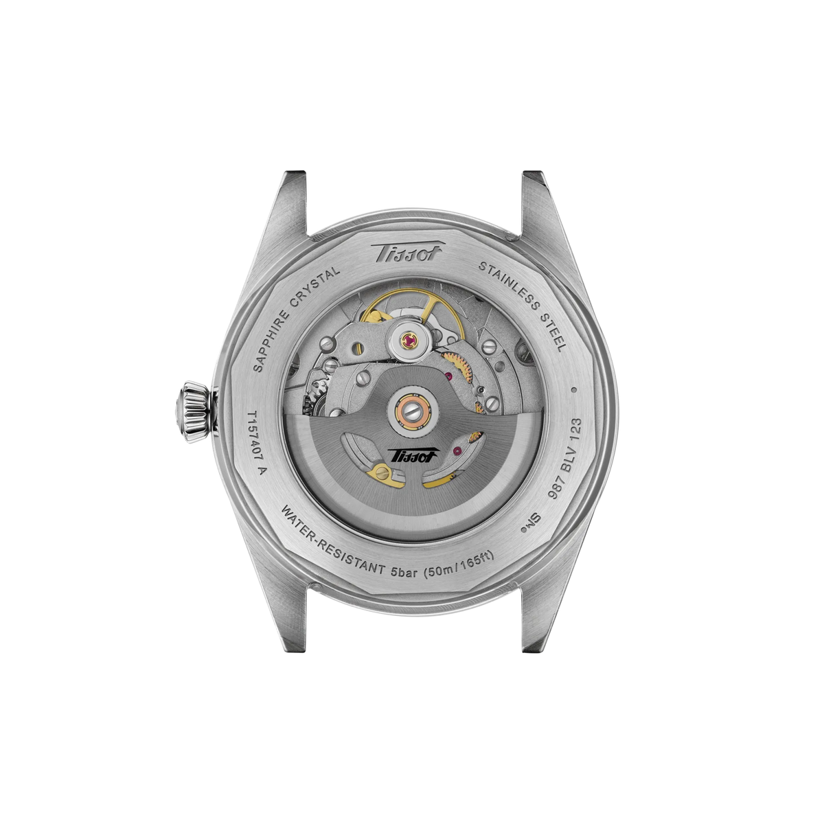 Tissot Visodate 39mm T157.407.11.041.00 — detail view
