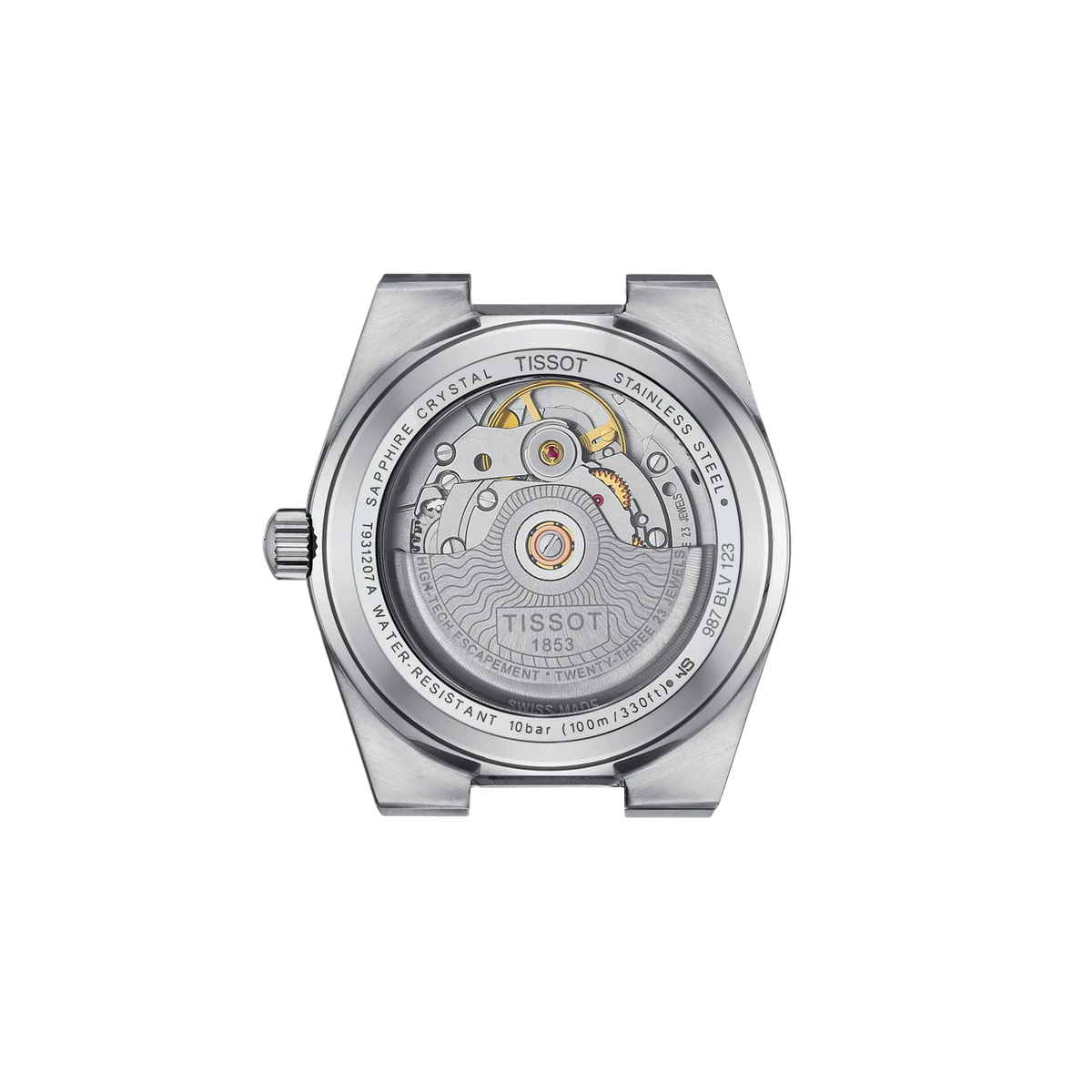 Tissot PRX Gold 35mm T931.207.41.351.00 — detail view