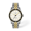 White dial · Grey and Golden bracelet