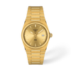 Champagne dial · Golden bracelet