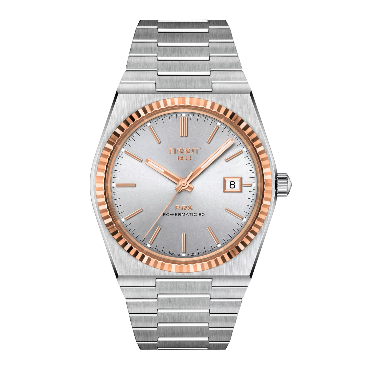Tissot PRX Gold 40mm T931.407.41.031.00 — detail view