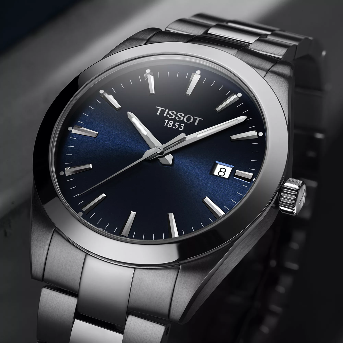 Tissot Gentleman 40mm T127.410.11.041.00 — detail view