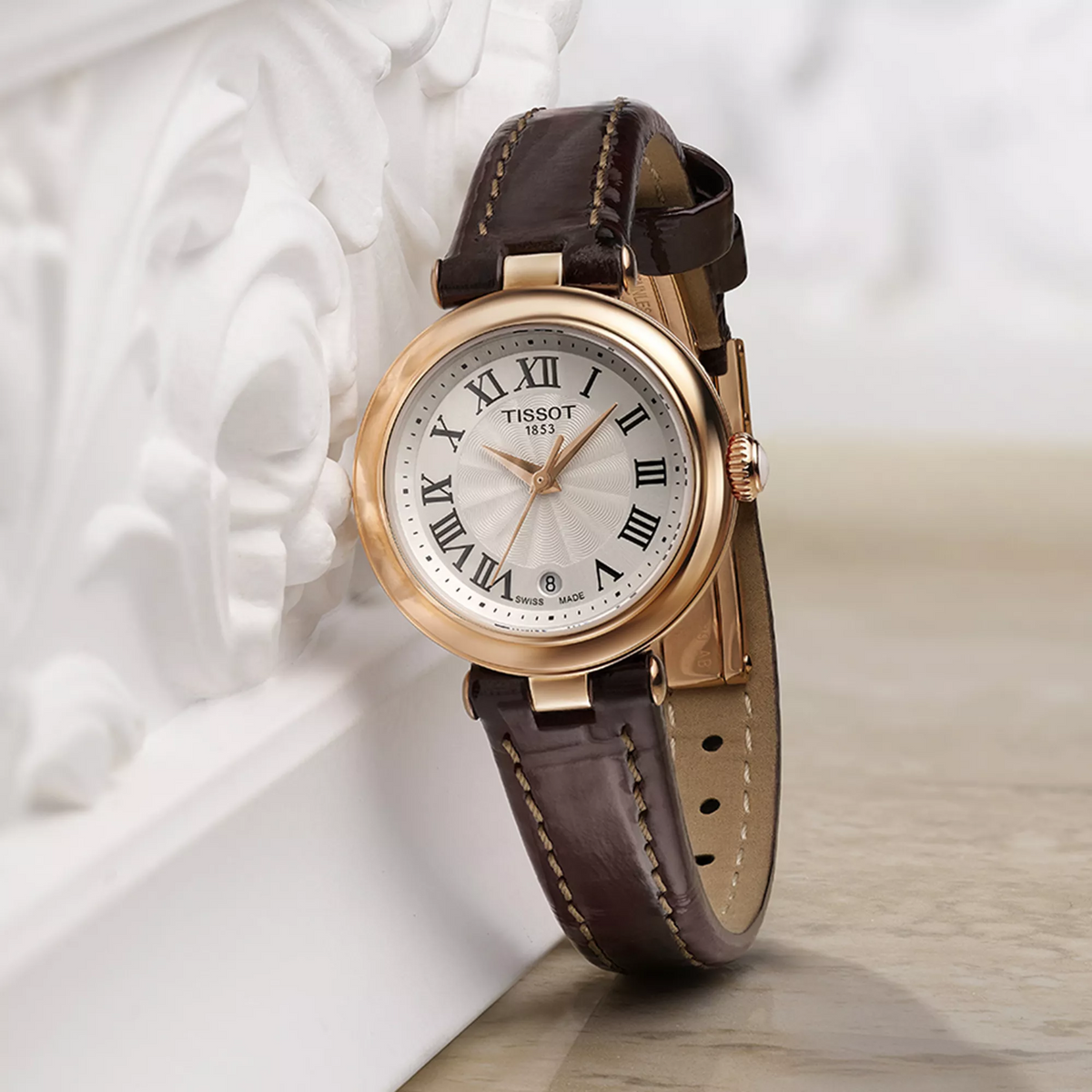 Tissot Bellissima 26mm T126.010.36.013.00 — detail view