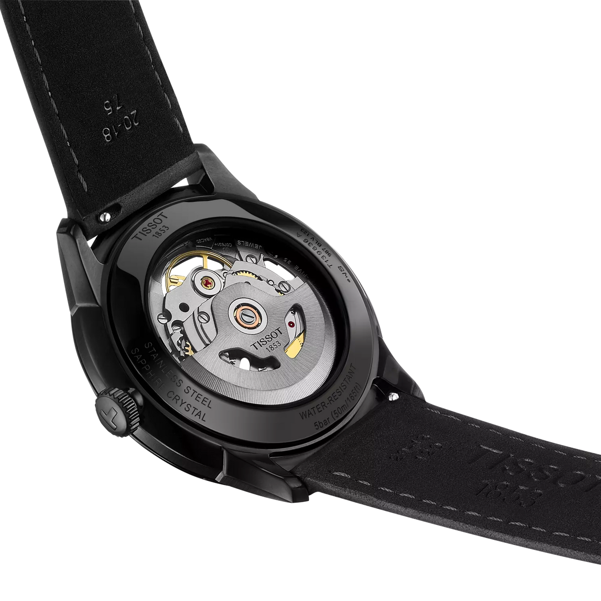 Tissot Chemin Des Tourelles Skeleton 39mm T139.836.36.441.00 — detail view