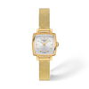 Silver dial · Golden bracelet
