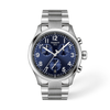 Blue dial · Grey bracelet