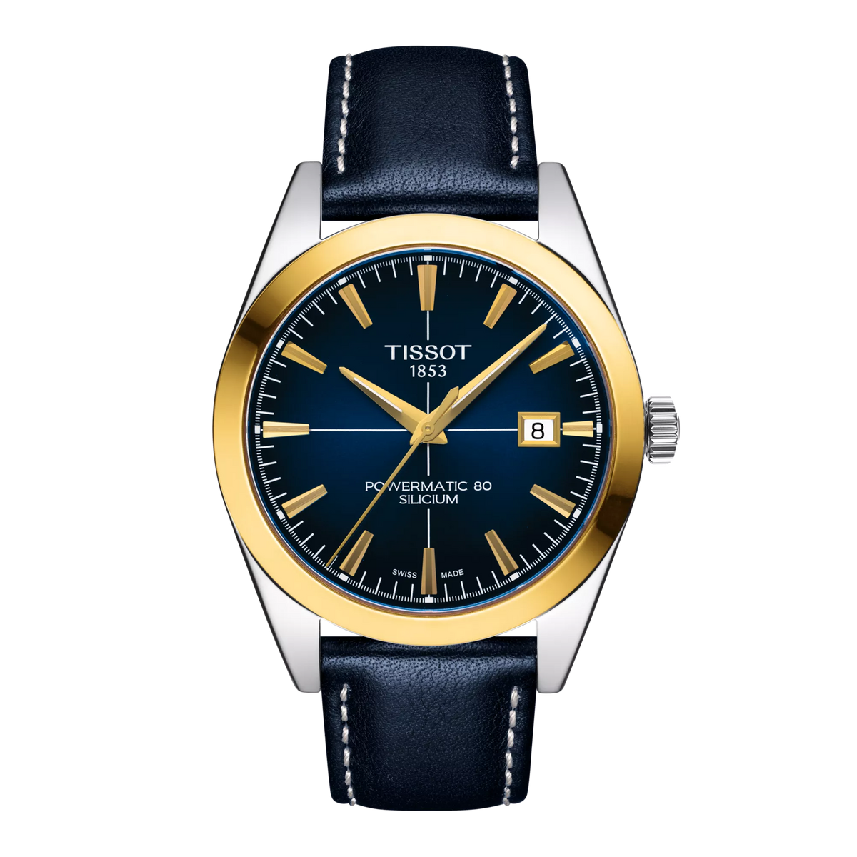 Tissot Gentleman Gold Bezel 40mm T927.407.46.041.01 — detail view