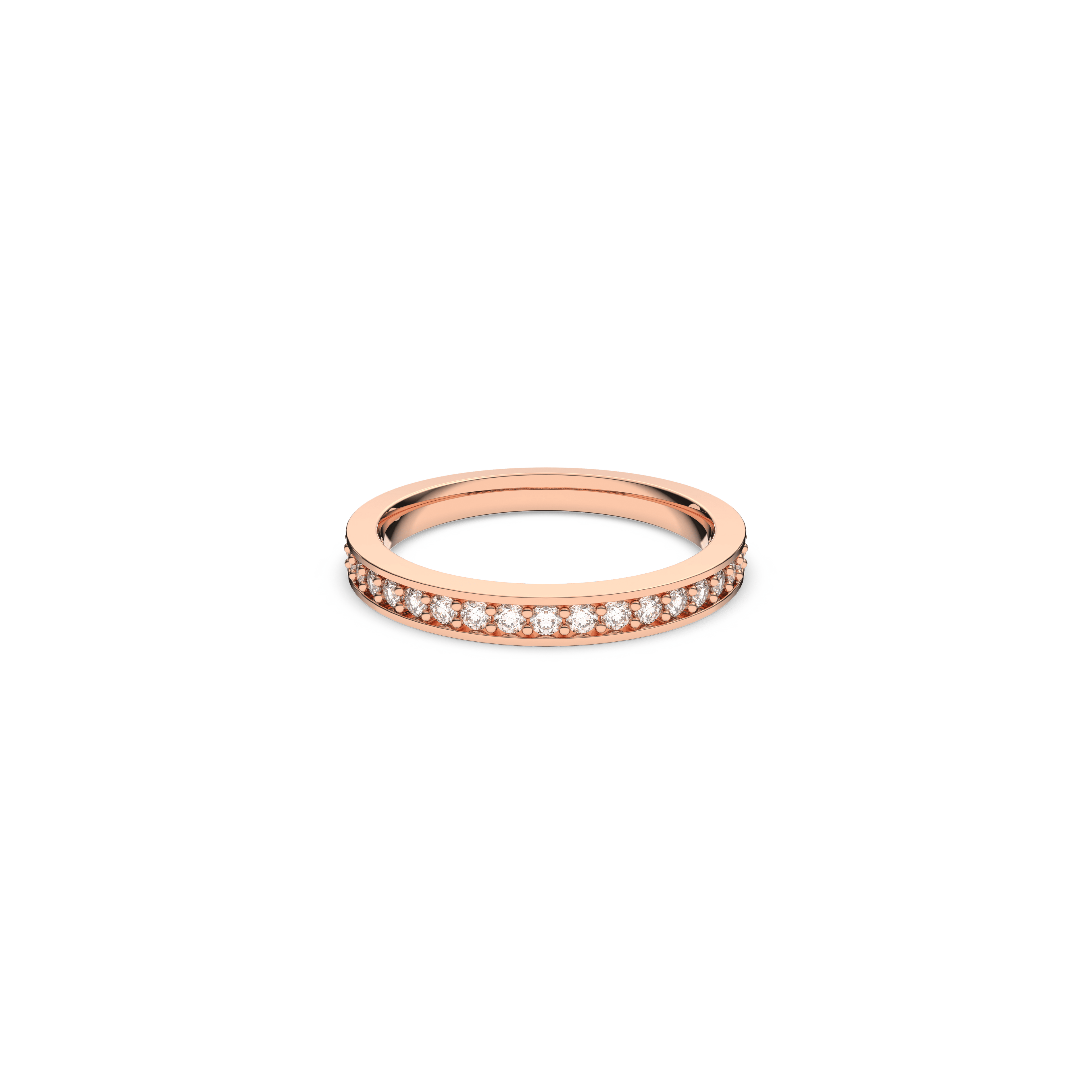 Swarovski Matrix ring, White, 18K rose gold finish — article 5032898