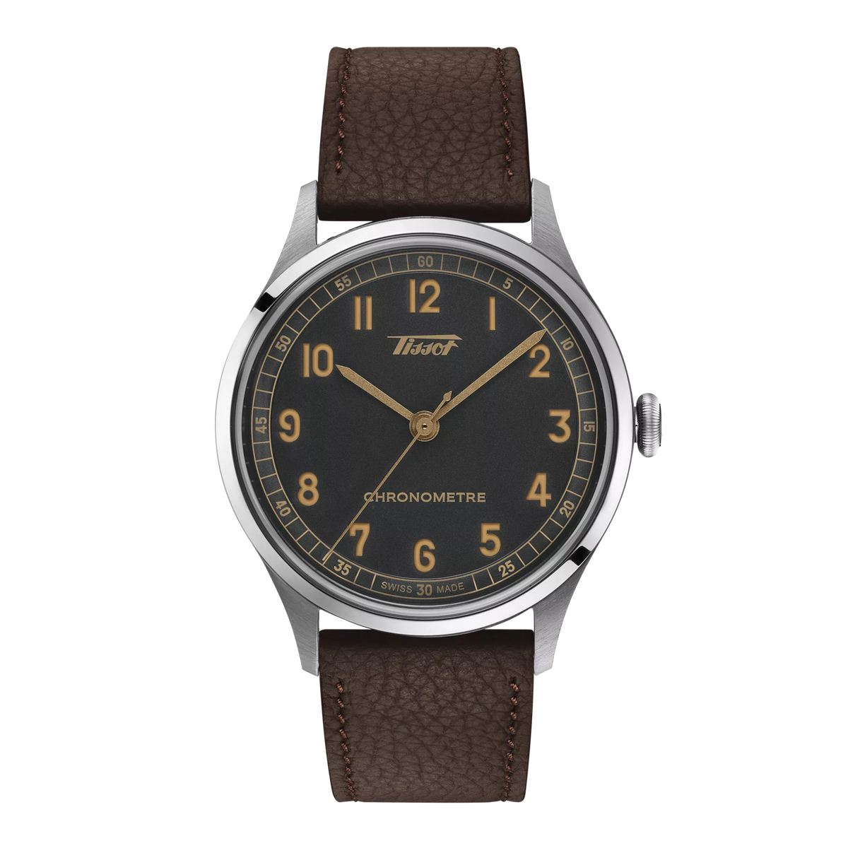 Tissot Heritage 1938 39mm T142.464.16.062.00 — detail view