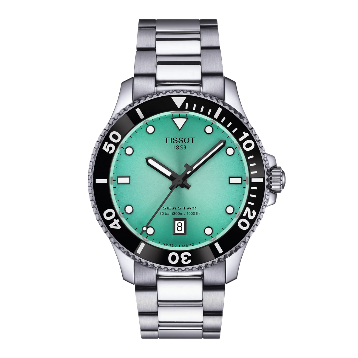 Tissot Seastar 1000 40mm T120.410.11.091.00 — detail view