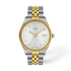 Silver dial · Grey and Golden bracelet