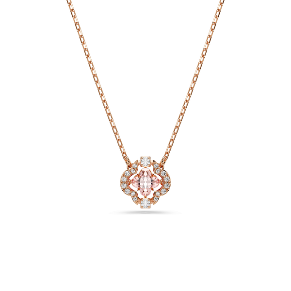 Una necklace, Clover, Pink, 18K rose gold finish — article 5604192