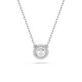 Una Angelic pendant, Round cut, Pavé, White, Rhodium plated — article 5636264