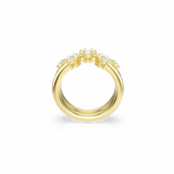 Constella ring, Set (2), Round cut, White, 18K gold finish — article 5640964