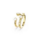Constella ring, Set (2), Round cut, White, 18K gold finish — article 5640965