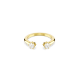 Constella ring, Set (2), Round cut, White, 18K gold finish — article 5640965