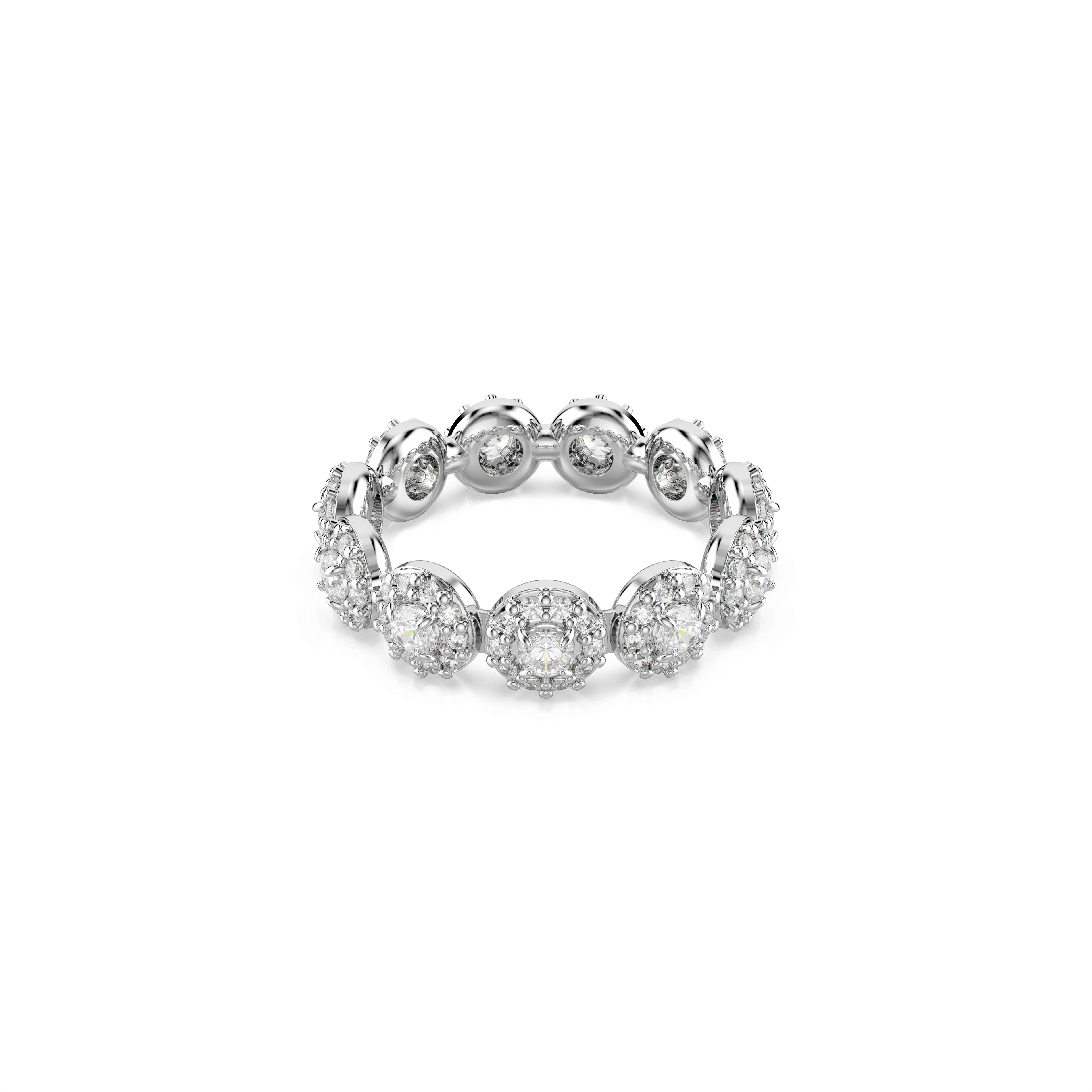 Swarovski Una Angelic ring, Round cut, White, Rhodium plated — article 5642610