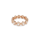 Una Angelic ring, Round cut, White, 18K rose gold finish — article 5642611