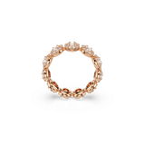 Una Angelic ring, Round cut, White, 18K rose gold finish — article 5642612