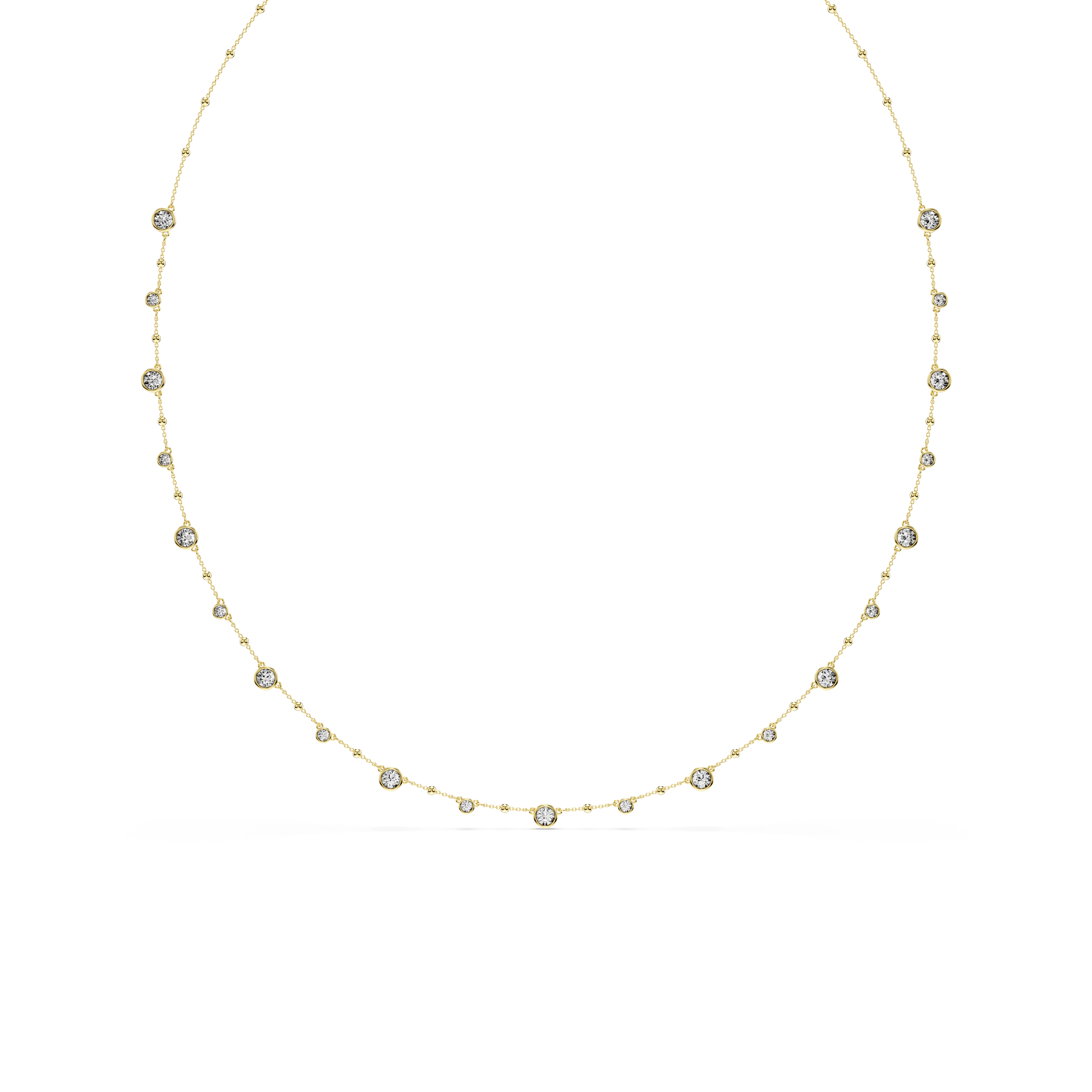 Swarovski Imber strandage, Round cut, White, 18K gold finish — article 5680091