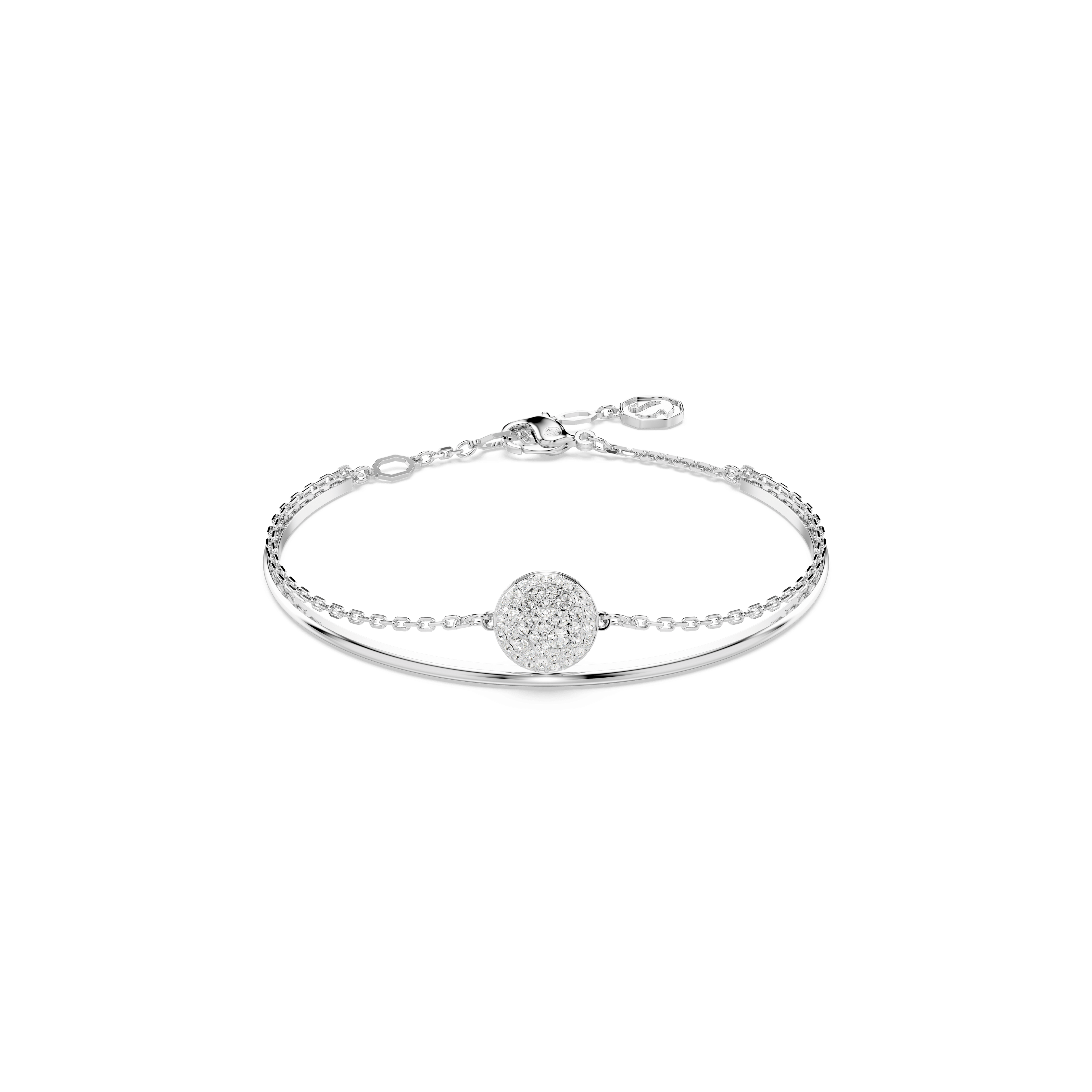 Swarovski Sublima bangle, White, Rhodium plated — article 5683447