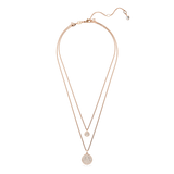 Sublima layered pendant, White, 18K rose gold finish — article 5683449