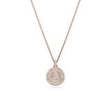 Sublima layered pendant, White, 18K rose gold finish — article 5683449