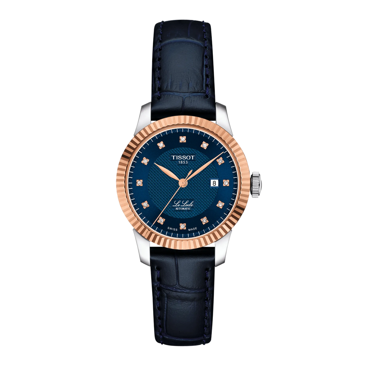 Tissot le Locle Gold 29mm T932.207.46.046.00 — detail view