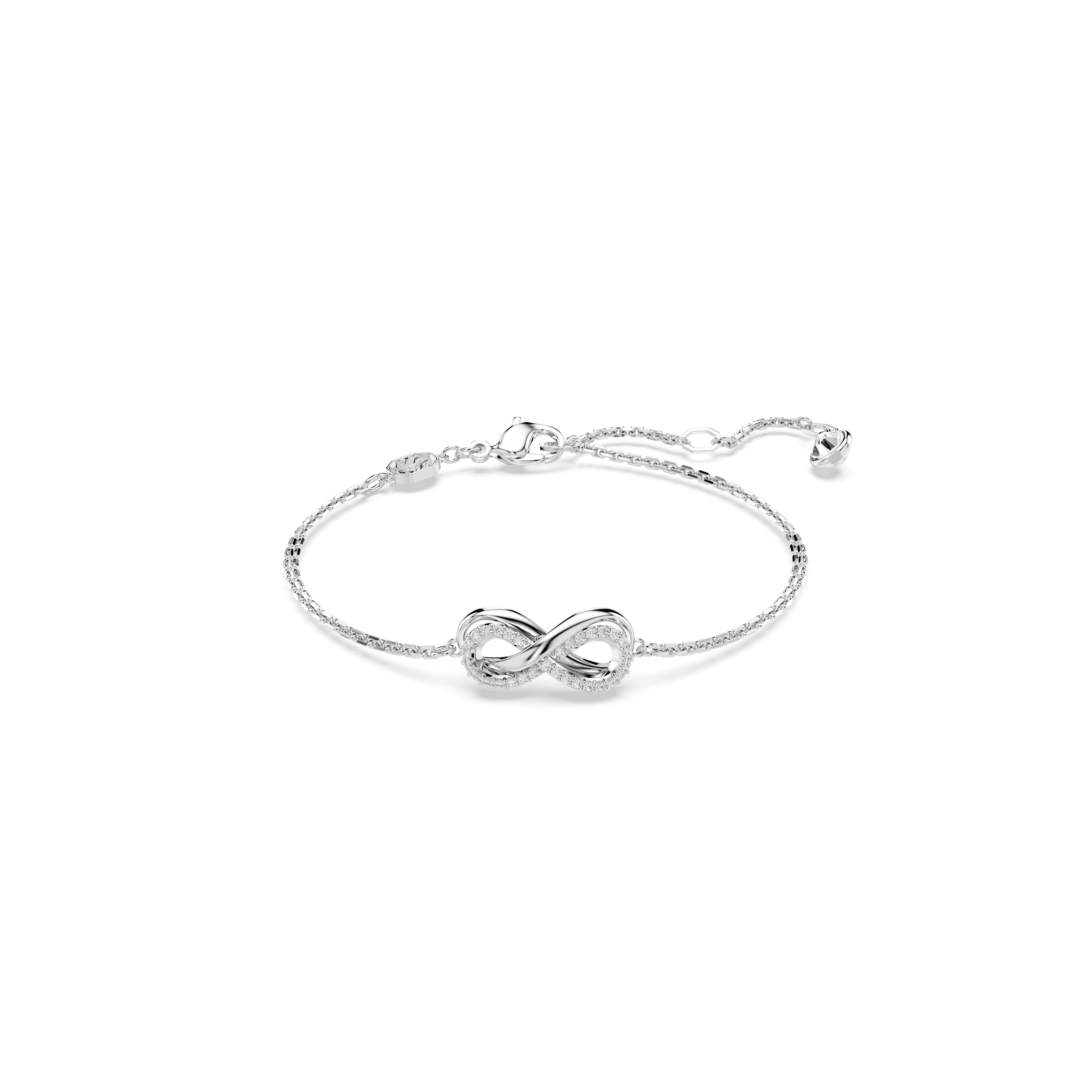 Swarovski Hyperbola bracelet, Infinity, White, Rhodium plated — article 5689654