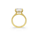 Stilla cocktail ring, Square cut, Pavé, White, 18K gold finish — article 5693501