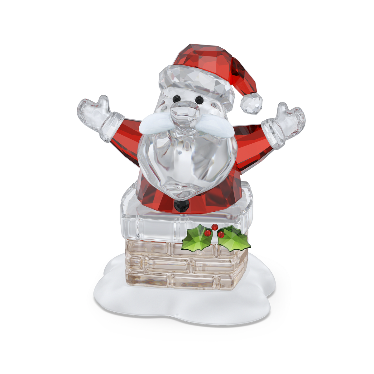 Holiday Cheers Santa Claus and Chimney