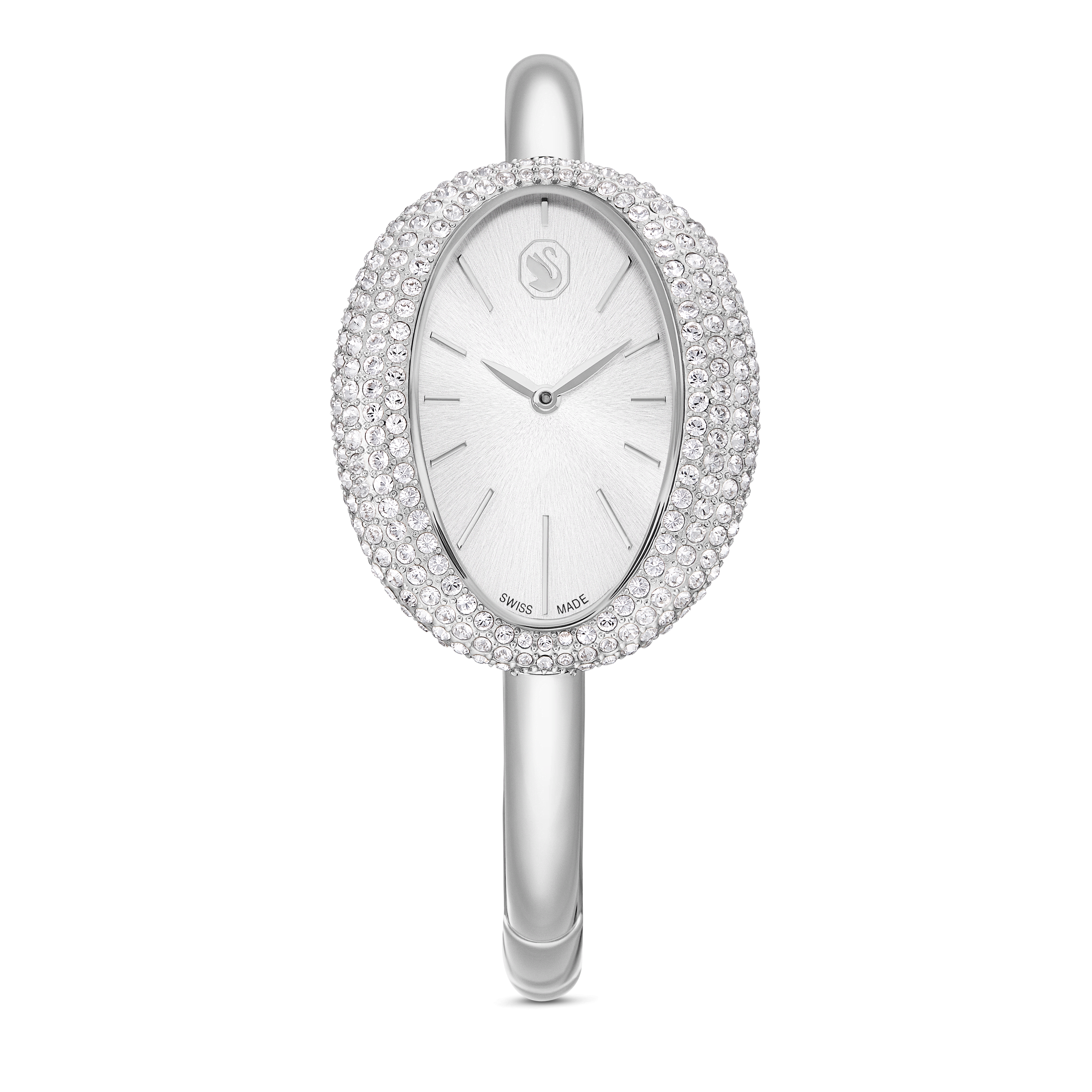 Swarovski Imber bangle watch, Swiss Made, Metal bracelet, Silver tone, Stainless steel — article 5705419