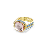Chroma ring, Cushion cut, Multicolored, 18K gold finish — article 5706304