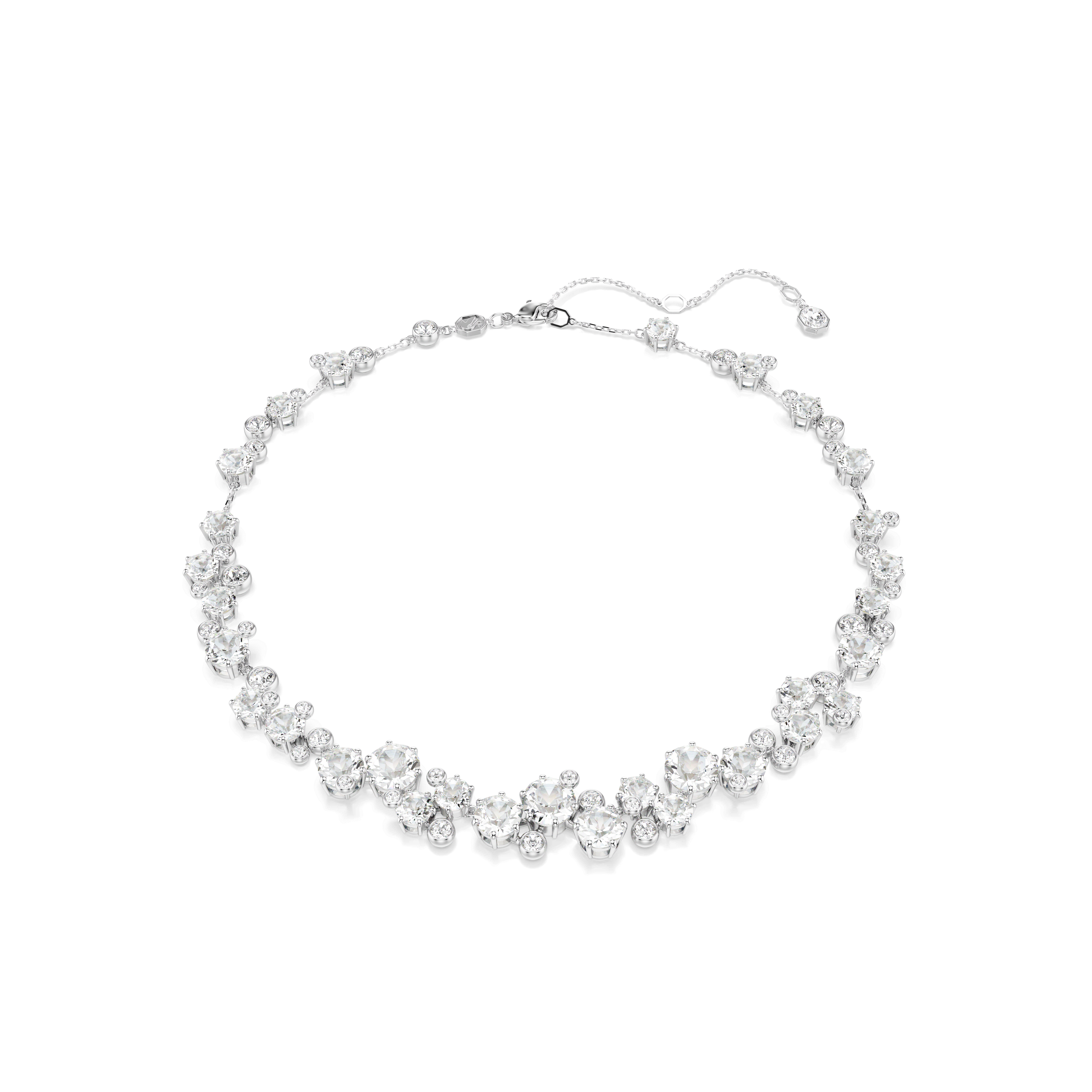 Swarovski Constella necklace, Round cut, White, Rhodium plated — article 5722472